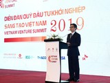 Phó Thủ tướng Vũ Đức Đam phát biểu tại Diễn đàn Quỹ Đầu tư khởi nghiệp sáng tạo Việt Nam 2019 (Ảnh: VGP)