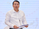 Thứ trưởng Bộ Tài chính Nguyễn Đức Chi tại buổi họp báo Chính phủ vào chiều 29/4 (Ảnh: VGP)