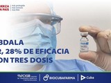Công ty BioCubaFarma ngày 21/6 công bố kết quả cho thấy vaccine Abdala có hiệu quả bảo vệ 92,28% trước SARS-CoV-2 (Ảnh: BioCubaFarma).