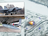 MiG-31 mang tên lửa siêu thanh Kinzhal và vụ nổ do tên lửa tấn công hôm 18/3 (Ảnh: The Drive).