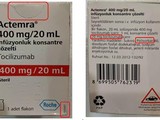 Bao bì sản phẩm thuốc Actemra 400 mg/20 mL nghi ngờ giả xuất hiện trên thị trường (Ảnh Cục Quản lý dược)