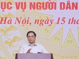 Thủ tướng Phạm Minh Chính phát biểu tại Hội nghị chuyên đề về đẩy mạnh cải cách thủ tục hành chính và hiện đại hóa phương thức chỉ đạo, điều hành phục vụ người dân, doanh nghiệp (Ảnh: VGP/Nhật Bắc)