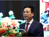 Bộ trưởng Nguyễn Mạnh Hùng phát biểu tại Hội nghị. Ảnh Mic