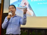 Ông Đào Thanh Tú, Phó Tổng giám đốc Công nghệ Thông tin của Prudential chia sẻ tại hội thảo về chuyển đổi số tối 6/3