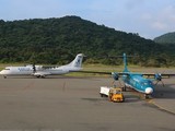 Kite Air chọn các đường bay ngách, giá còn cao như TPHCM-Côn Đảo, Hà Nội-Điện Biên... để đề xuất khai thác. Trong ảnh là một góc sân bay Côn Đảo. Ảnh: TTXVN
