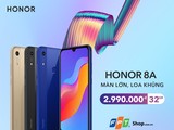 điện thoại thông minh Honor 8A vừa giới thiệu phân khúc phổ thông