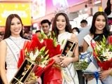 Hoa hậu Khánh Vân, Á hậu Kim Duyên và Á hậu Thúy Vân đã trở về TP.HCM