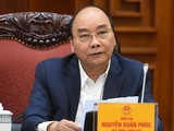 Thủ tướng Nguyễn Xuân Phúc điều hành các phiên họp Chính phủ (Ảnh: VGP)