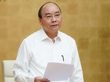 Thủ tướng Nguyễn Xuân Phúc phát biểu tại hội nghị giao ban trực tuyến với các bộ, ngành, địa phương. Ảnh: VGP.