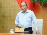 Thủ tướng Nguyễn Xuân Phúc phát biểu kết luận cuộc họp. Ảnh: VGP.