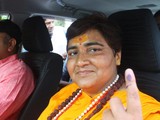 Bà Pragya Singh Thakur ở Bhopal, Ấn Độ (Ảnh: Reuters)