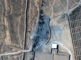 Hình ảnh hiện trường vụ không kích do Mỹ thực hiện ở biên giới Syria-Iraq (Ảnh: Maxar)