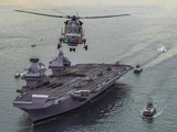 Nhóm tác chiến tàu sân bay HMS Queen Elizabeth của Anh (Ảnh: SCMP)
