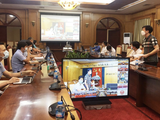 UBND tỉnh Bắc Giang cùng Sở Y tế tỉnh đã phối hợp với Viện Vệ sinh Dịch tễ Trung ương hướng dẫn trực tuyến việc số hoá dữ liệu xét nghiệm (Ảnh - Hoàng Dương)