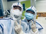 Bác sĩ của Bệnh viện Đại học Y Dược TP. Hồ Chí Minh xung phong vào tâm dịch COVID-19 (Ảnh- Bệnh viện Đại học Y dược TP. Hồ Chí Minh)