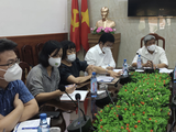 PGS.TS. Nguyễn Trường Sơn - Thứ trưởng Bộ Y tế - chỉ đạo cuộc họp phòng, chống dịch COVID-19 tại TP. HCM (Ảnh - BYT)