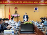 Bộ trưởng Bộ Y tế Nguyễn Thanh Long chủ trì cuộc họp (Ảnh - Trần Minh)