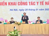 Thủ tướng Chính phủ Phạm Minh Chính tại hội nghị (Ảnh - VGP/Nhật Bắc)