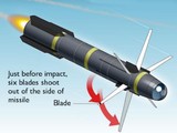 Bản vẽ mô tả tên lửa AGM-114R9X "Ninja bomb" Mỹ sử dụng để tiêu diệt thủ lĩnh ISIS-K (Ảnh: chinatimes).