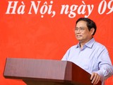 Thủ tướng phát biểu kết luận hội nghị sơ kết 6 tháng năm 2022 thực hiện Đề án phát triển ứng dụng dữ liệu dân cư, định danh và xác thực điện tử phục vụ chuyển đổi số quốc gia giai đoạn 2022-2025, tầm nhìn đến năm 2030 (Ảnh: VGP/Nhật Bắc)