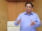 Thủ tướng Phạm Minh Chính phát biểu tại phiên họp Chính phủ thường kỳ tháng 8/2022 diễn ra ngày 6/9 (Ảnh: VGP/Nhật Bắc)