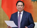 Thủ tướng Phạm Minh Chính yêu cầu quyết liệt phòng chống tham nhũng, tiêu cực trong chứng khoán, bất động sản (Ảnh: VGP)