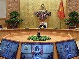 Thủ tướng chủ trì phiên họp Thường trực Chính phủ chiều 9/4 (Ảnh VGP)