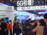Giới thiệu mạng 5G tại Hội nghị 5G thế giới 2019 ở Bắc Kinh, Trung Quốc. Ảnh: TTXVNN