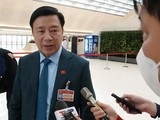 Bí Thư tỉnh ủy Hải Dương Phạm Xuân Thăng trả lời báo chí (Ảnh: Tiến Long)