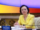Bộ trưởng Bộ Nội vụ Phạm Thị Thanh Trà. Ảnh: Quang Huy (Báo Lao động)