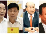 Các ông: Nguyễn Hồng Trường, Nguyễn Ngọc Đông, Nguyễn Văn Công, Nguyễn Nhật (từ trái qua).