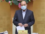 Thủ tướng Nguyễn Xuân Phúc yêu cầu thực hiện cách ly toàn xã hội trong vòng 15 ngày kể từ 0h ngày 1/4/2020 trên phạm vi toàn quốc. Ảnh: VPCP.
