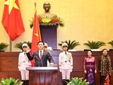 Tân Chủ tịch Quốc hội Vương Đình Huệ tuyên thệ nhậm chức.
