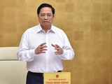 Thủ tướng Phạm Minh Chính nêu rõ việc phục hồi, mở cửa kinh tế phụ thuộc rất lớn vào phòng, chống dịch.