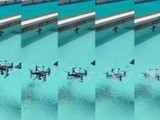 Mẫu drone Trung Quốc đang phát triển liên tục lặn ngụp xuống nước và bay lên không mà vẫn hoạt động bình thường (Ảnh: SCMP)