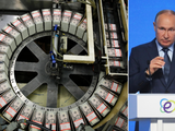 Tổng thống Putin nói rằng Mỹ đang tự làm suy yếu vị thế thống trị của đồng USD (Ảnh: Reuters)