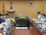 Bộ trưởng Bộ Y tế Nguyễn Thanh Long làm việc với bà Rana Flowers - Trưởng Đại diện UNICEF Việt Nam - về việc cung ứng vaccine phòng COVID-19 (Ảnh - Trần Minh)