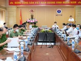Hội nghị trực tuyến về việc tiêm vaccine COVID-19 và giải pháp xác thực, liên thông dữ liệu tiêm chủng với dữ liệu quốc gia về dân cư (Ảnh - Trần Minh)