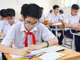 Các học sinh tham gia vào kỳ thi lớp 10. Ảnh: Internet