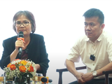 Bà Phạm Minh Hương (trái) - Chủ tịch HĐQT VNDirect và ông Nguyễn Tâm Thịnh - Chủ tịch HĐQT Trungnam Group