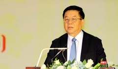 Ông Nguyễn Trọng Nghĩa - Bí thư Trung ương Đảng, Trưởng Ban Tuyên giáo Trung ương phát biểu chỉ đạo tại Hội nghị.