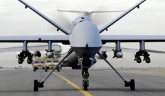 Mẫu UAV MQ-9 Reaper do Mỹ chế tạo mà Houthi vừa tuyên bố bắn hạ (Ảnh: AP)