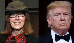 Nhà báo Elizabeth Jean Carroll và Tổng thống Mỹ Donald Trump (Ảnh: Elle)