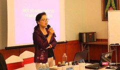 ThS. Lê Thị Khánh Vân – Phó Chủ tịch hội Nữ trí thức Việt Nam, Giám đốc Trung tâm Ứng dụng Khoa học Công nghệ và Khởi nghiệp. Ảnh: Minh Thúy