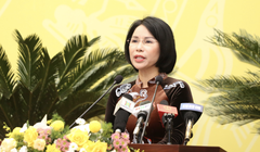 Bà Trần Thị Nhị Hà - Giám đốc Sở Y tế Hà Nội (Ảnh - HĐND TP. HN)