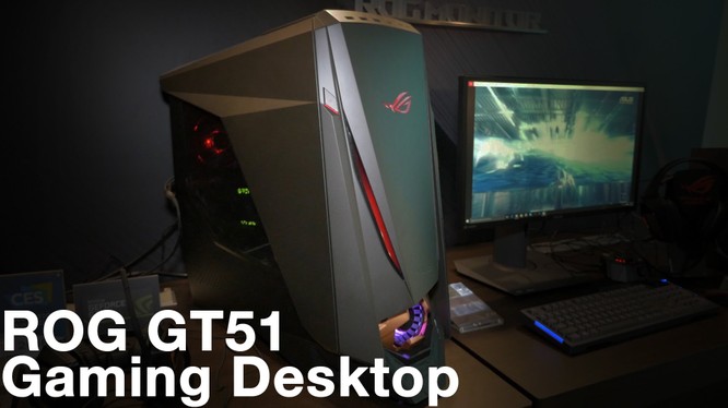 Cận cảnh PC chuyên game Asus ROG GT51 giá 60 triệu đồng