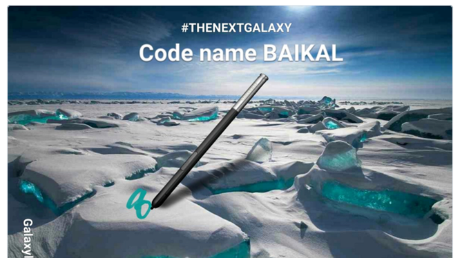 Samsung chọn hồ Baikal làm tên mã Galaxy Note 8