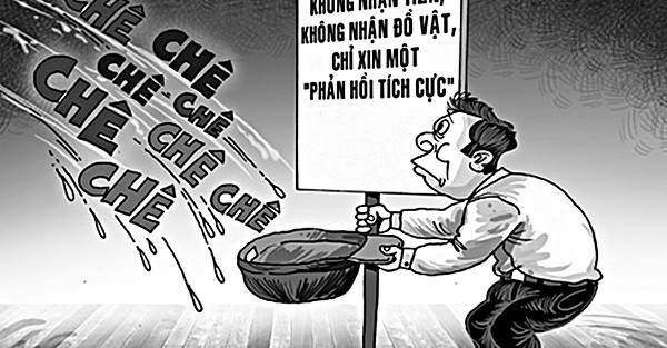 Một minh họa về thói xấu người Việt trên internet.