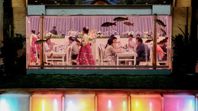 Quang cảnh nhà hàng bên trong khách sạn Koryo ở Bình Nhưỡng