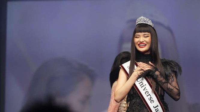 Nhan sắc gây tranh cãi của Hoa hậu hoàn vũ Nhật Bản 2019. Ảnh: MUJ